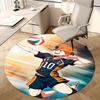 1pc Haikyuu Kageyama Tobio Volleyball Anime Design Round Carpet - Office Chair Mat