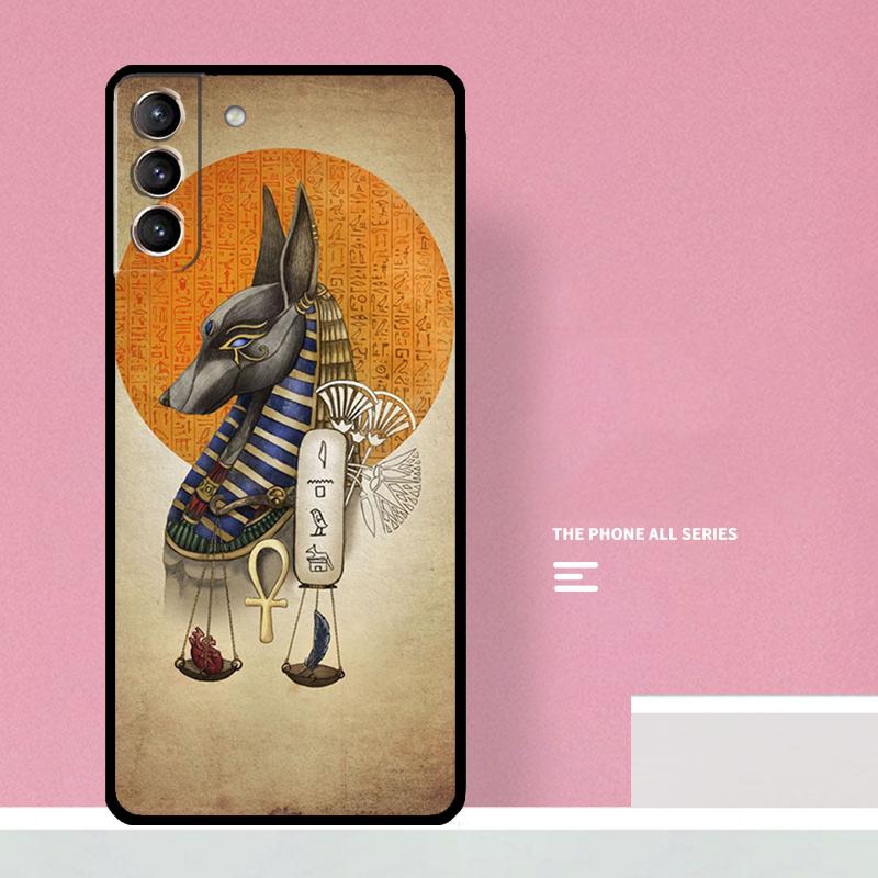 Anubis Egyptian God Phone Case For Samsung Galaxy S26 S25 S24 S20 S21 S22 S23 Ultra S10 Plus S25 FE Cover Coque