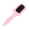 Styling Brush Soft Bristles Ergonomic Handle Curl Defining Brush for Drying Shaping Home Salon Pink