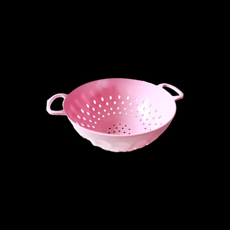 Large Pink Melamine Draining Bowl