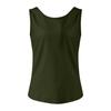 Women Sleeveless Deep V Backless Fitted Stretch Tank Top Solid Basic Slim Fit Vest Casual Summer Fashion Shirt