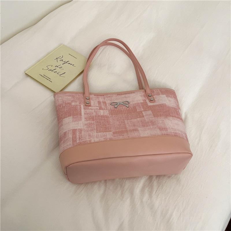 Large-capacity Bag For Women, Versatile, Fashionable, One-shoulder, Trendy, Commuter, Retro, Casual Tote Bag