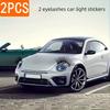 1 Stück Auto-Wimpernaufkleber - Niedliche/Coole Scheinwerfer-Falsche Wimpern | Weihnachtsauto-Dekoration & Geschenk