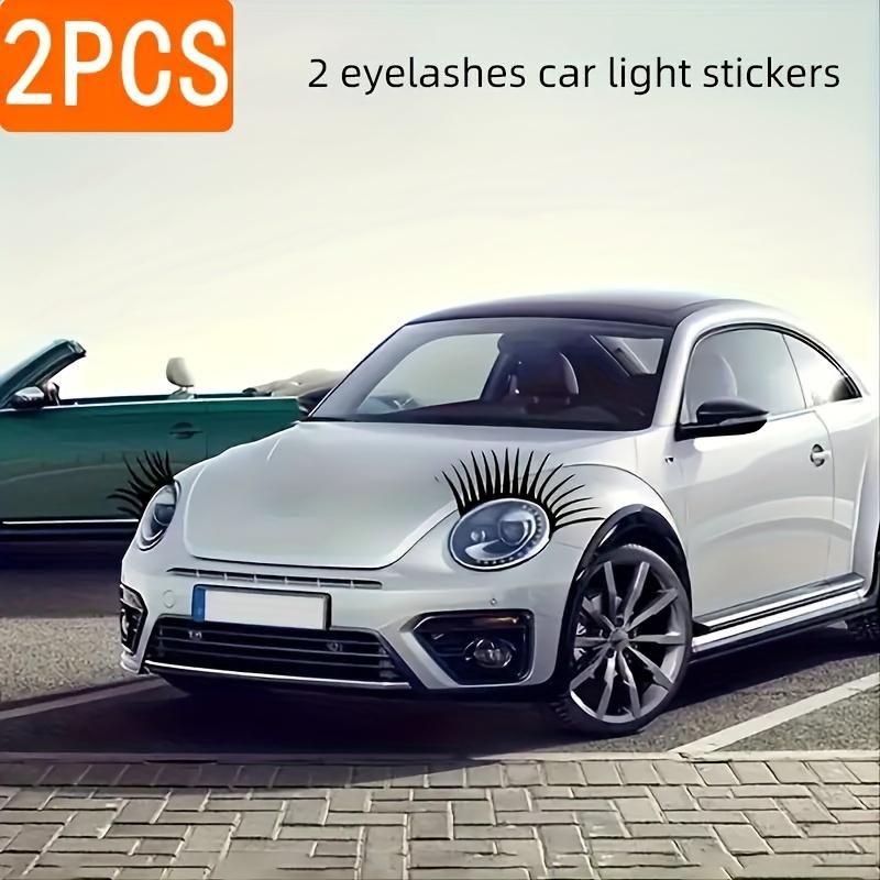 1 Stück Auto-Wimpernaufkleber - Niedliche/Coole Scheinwerfer-Falsche Wimpern | Weihnachtsauto-Dekoration & Geschenk
