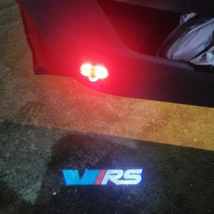 2PCS Car Door Welcome Courtesy Lights Ghost Projector Shadow Lamps for Skoda VRS  Octavia A5 MKII 2006 2008-2013 Accessories
