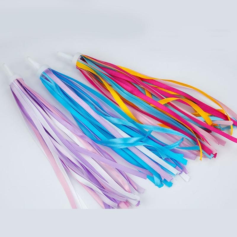 Bike Handlebar Streamers Lightweight Colorful Bike Tassels Ribbon Bicycles Ornaments Scooter Streamers for Girls Boys
