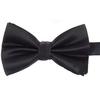 Bow Tie Grid Pattern Skin-friendly Polyester Wedding Formal Meeting Necktie for Men
