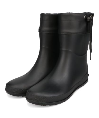 

ORiental TRaffic Women s Mid-Length Rain Boots with Drawcord (R-0022, Black, Size L)