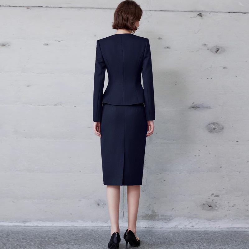 Retro Style Women's Slimming Skirt Suit for Salon & Office Wear