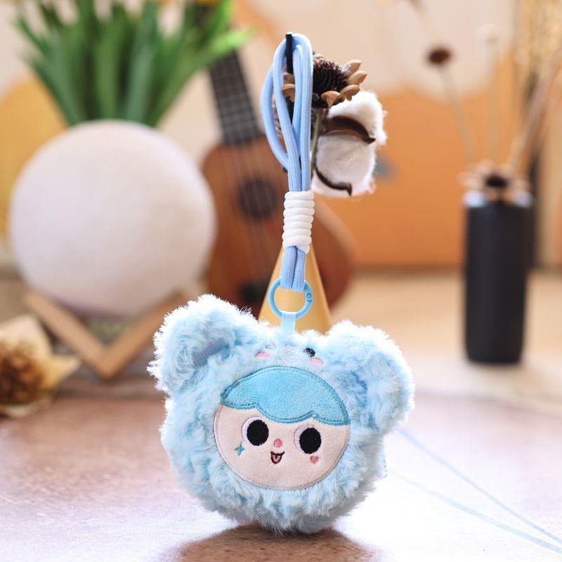 Three V3 Baby Plush Keychain Cute Cartoon Keyring Giftgiving Doll Decoration