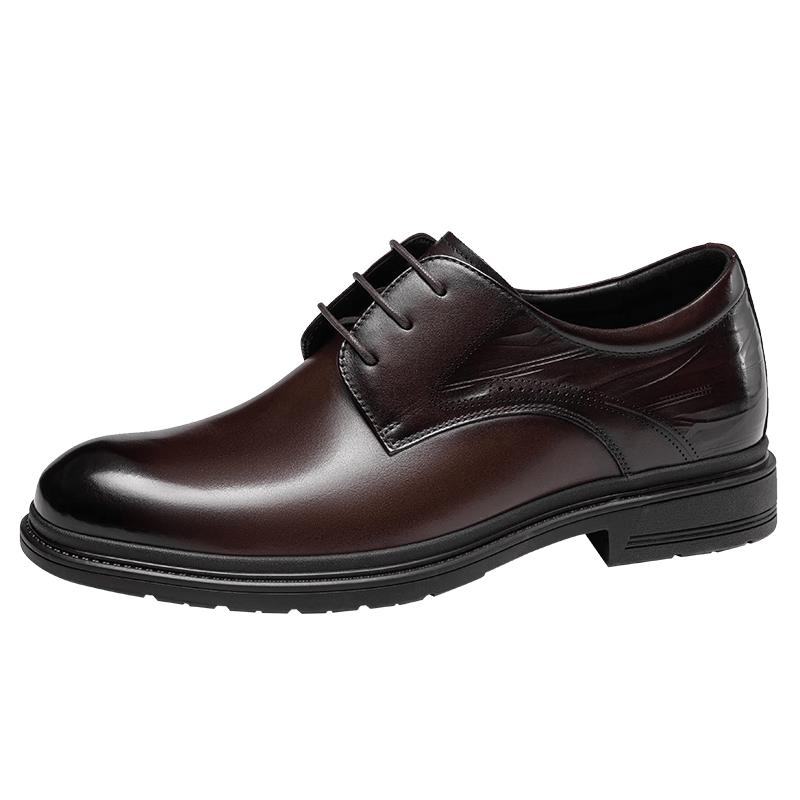 Aokang Men s Black Formal Height-Increasing Derby Shoes EU 41
