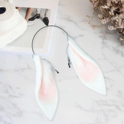 Bunny Plush Ears Cosplay Hair Hoop for Carnival Party Christmas