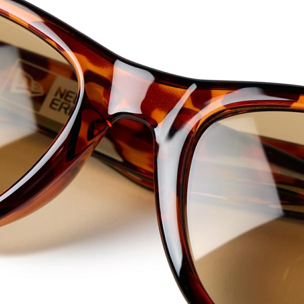 Sunglasses UV Protection Lens FREE SUNGLASSES WLTN BROWN [New Era] Tortoiseshell/Brown
