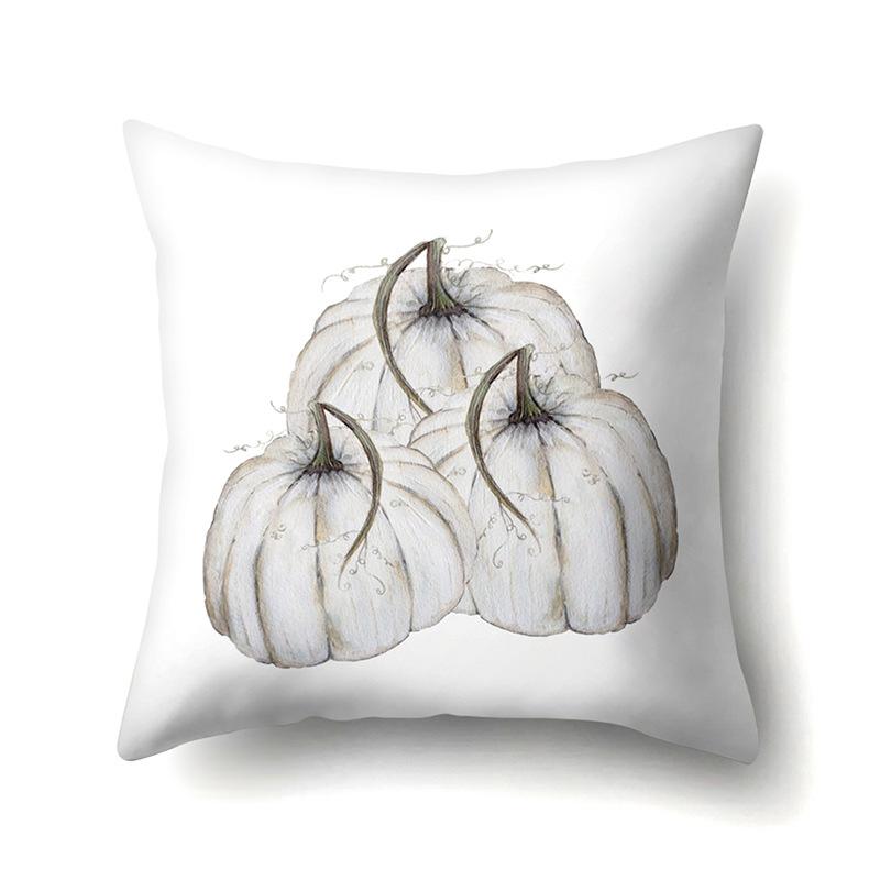 Thanksgiving Pillowcase Blessing Maple Leaf Pumpkin Sofa Cushion Cover Office Home Living Room Pillowcase