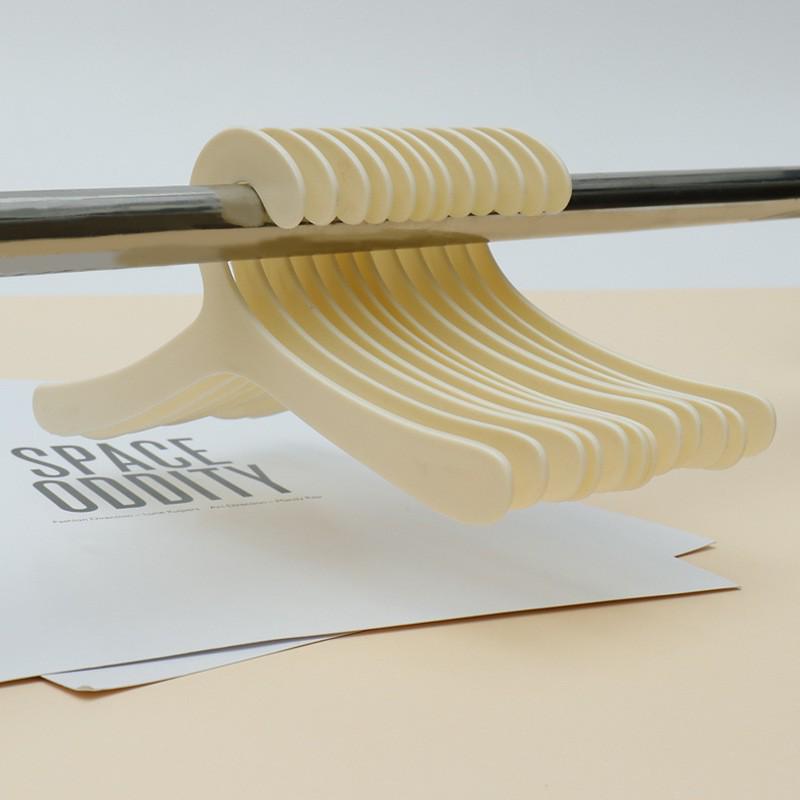 

Популярная пластиковая вешалка для шарфов и детской одежды - Простой стиль, вешалка для полотенец Single Piece слоновая кость