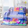 Peppa Pig Personalized Text Blanket Lightweight Personalized Blanket Durable Comfort Great for Seaside Office Chair Home Decor Nap All-Season Use