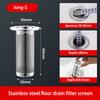 304 Stainless Steel Floor Drain Net Basin Anti-odor Drainer Bathroom Wash Basin Anti-clogging Filter Universal