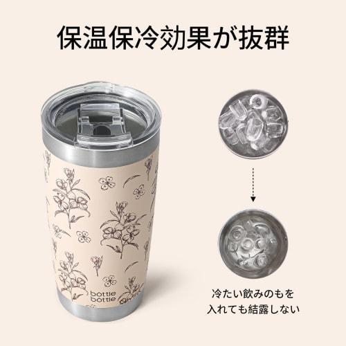 BOTTLE BOTTLE Tumbler with Lid, Overflow-Proof, 600ml Large Capacity Water Bottle, Double-Walled Stainless Steel Coffee Bottle, Vacuum Insulated, Keep