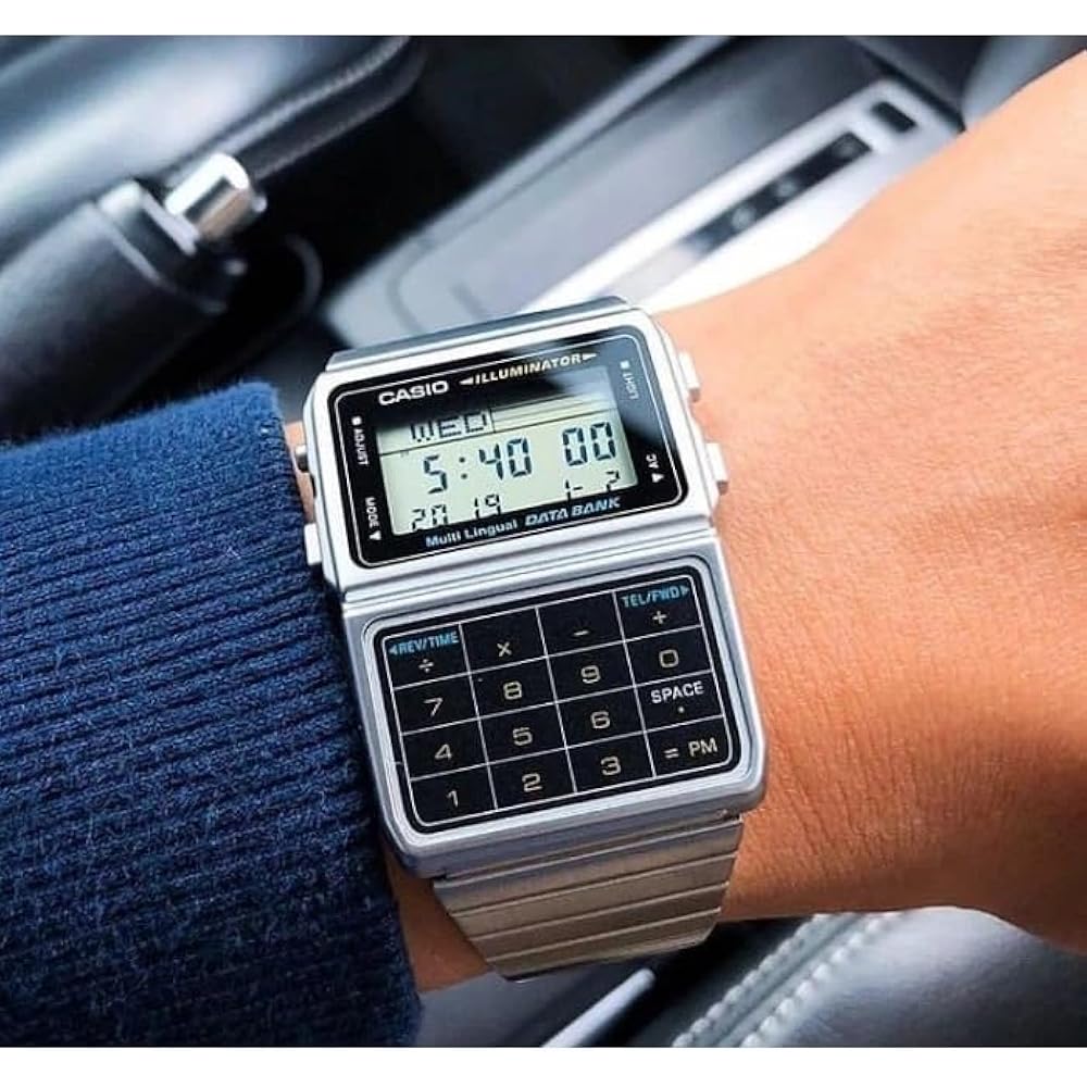CASIO CASIO DATA BANK DATA BANK Unisex watch DBC-611-1DF Silver Overseas model [Watch] Reimported