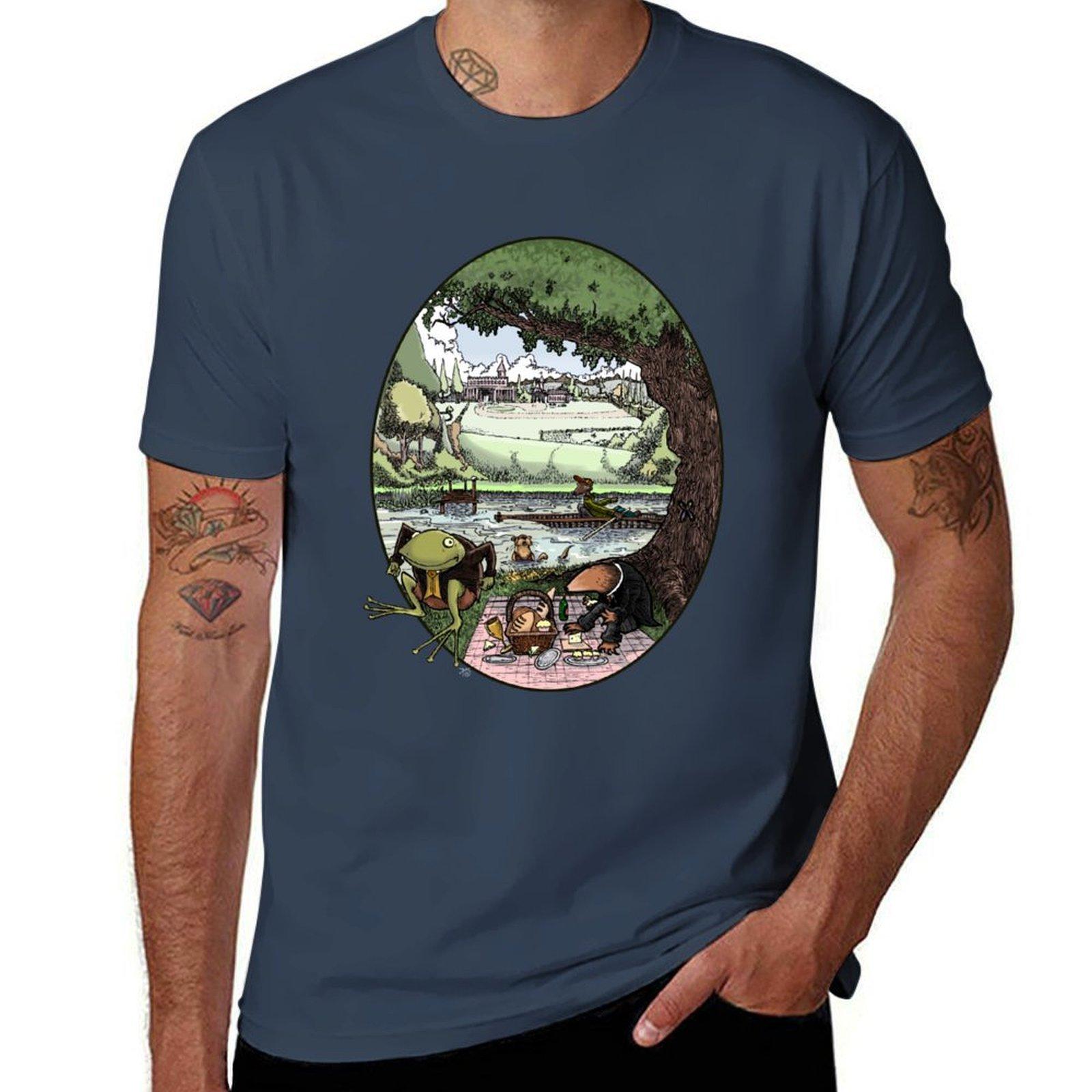 Wind In The Willows Tshirt Stylish Print Short Sleeve Tee S
