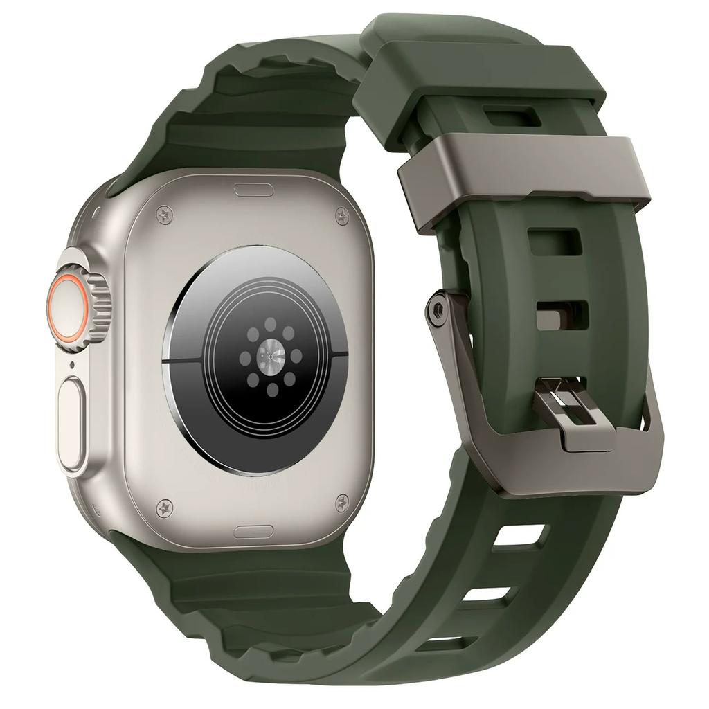 Trail Silikonarmband für Apple Watch Band 49mm 46mm 45mm 44mm Sportarmband Armband für iwatch Serie Ultra 3 2/10 9 8 7 SE 6