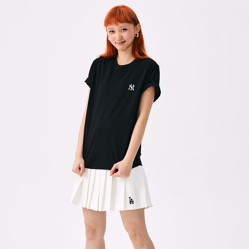 MLB New York Yankees Basic Collection SS25 T Shirt Unisex Black 3ATSB0153-50BKS