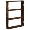 Wall Shelf Smoked Oak 43 X 9 X 60 Cm Wood Based Material