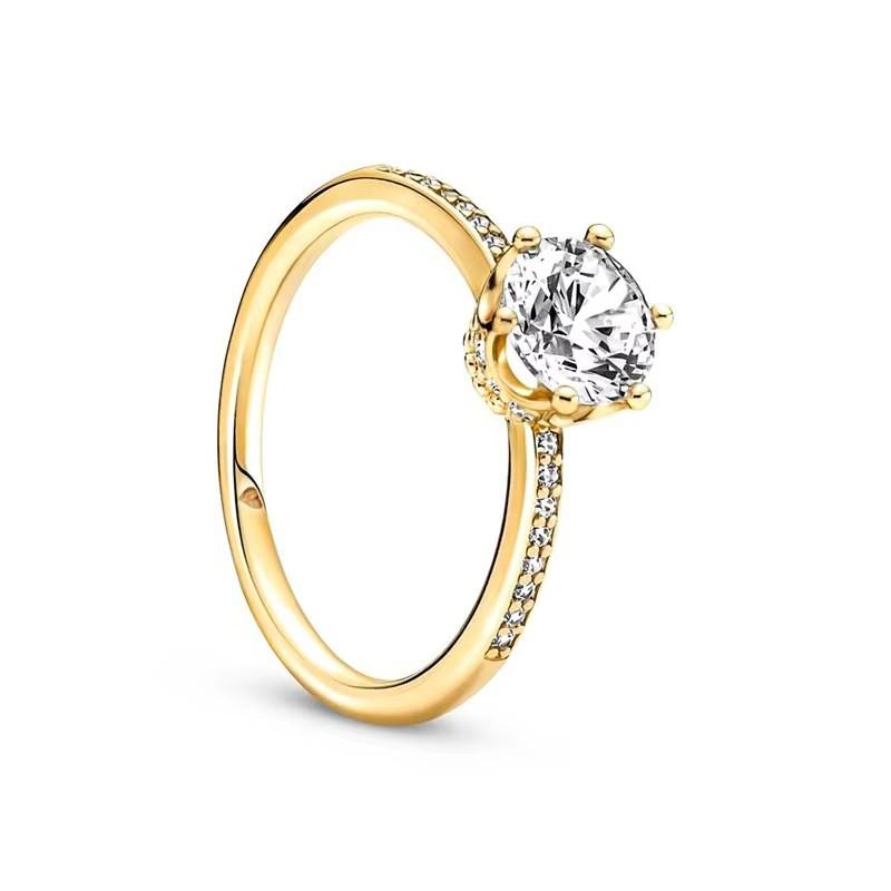 2025 New S925 Silver Family Tree Garland Crown Ring Suitable For Valentine's Day Women's Gift DIY High Jewelry Fashion Jewelry