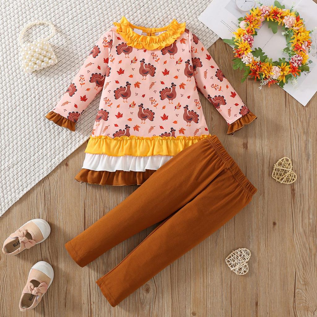 Kids' Long-Sleeve Top Set - Casual, Stylish & Versatile Children's Outfit