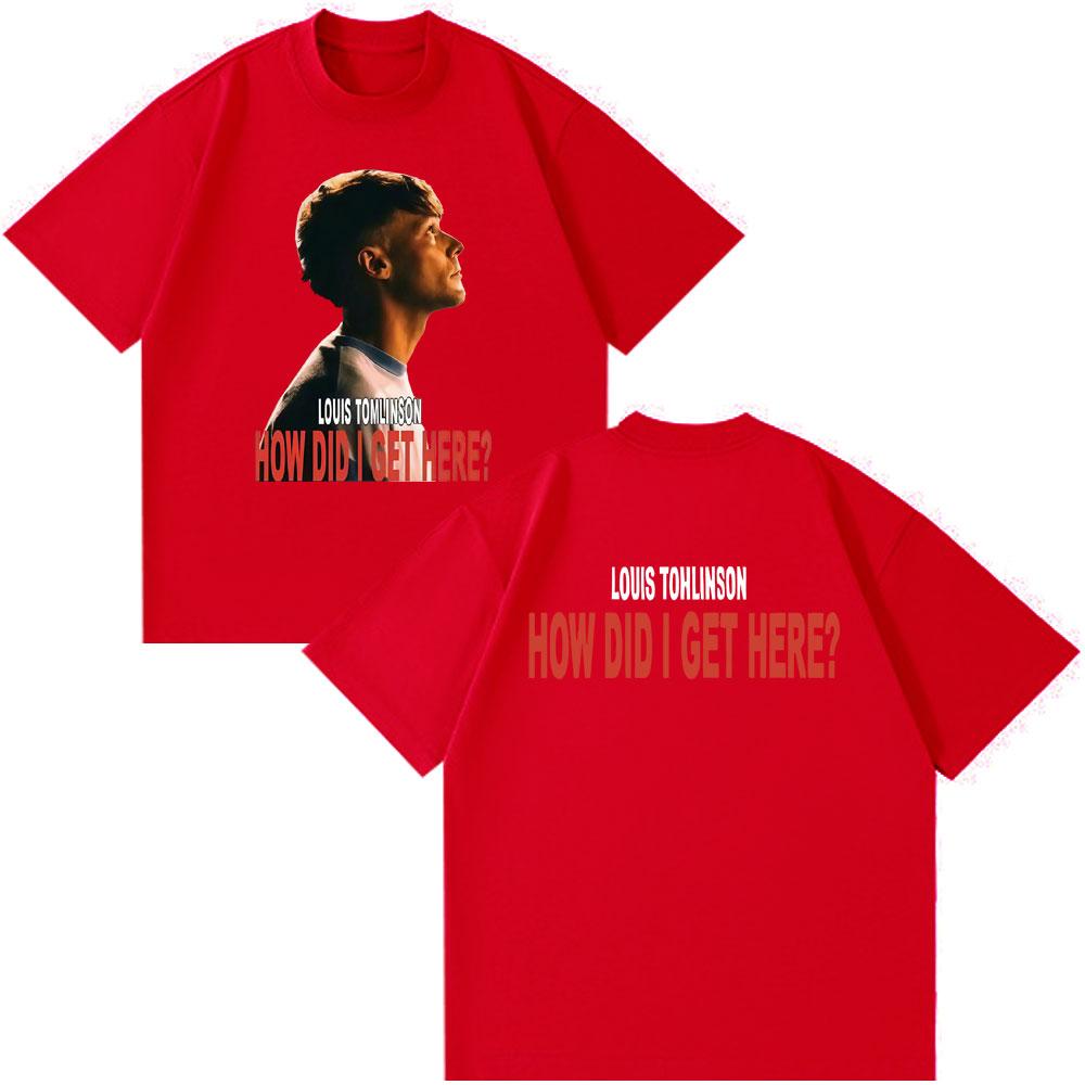 Singer Louis Tomlinson Fashion 2026 Print T Shirt Men Women Vintage Hiphop Tshirs Casual Fashion Shortsleeved Cotton Tshirs S