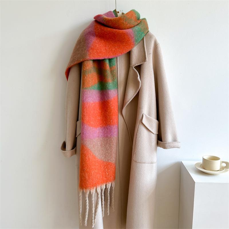 New  Cashmere Scarf Shawl Thicked  Warm Blanket Long Tassels Soft Shawls Neck Wraps Pashmina Scarves Ladies' Luxury Scarf