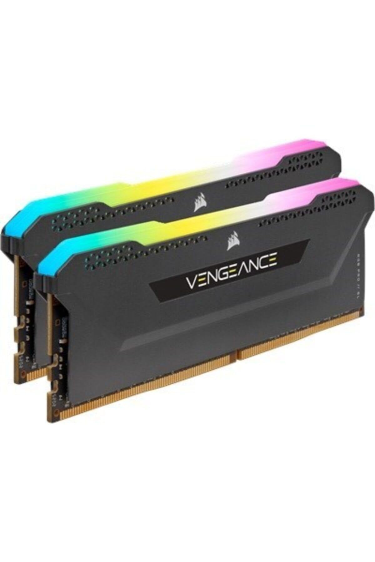 

Пам ять Corsair Desktop PC VENGANCE RGB PRO SL Series 16 ГБ x CMH16GX4M2Z3200C16 DDR4-3200 МГц [8 ГБ 2] чорний