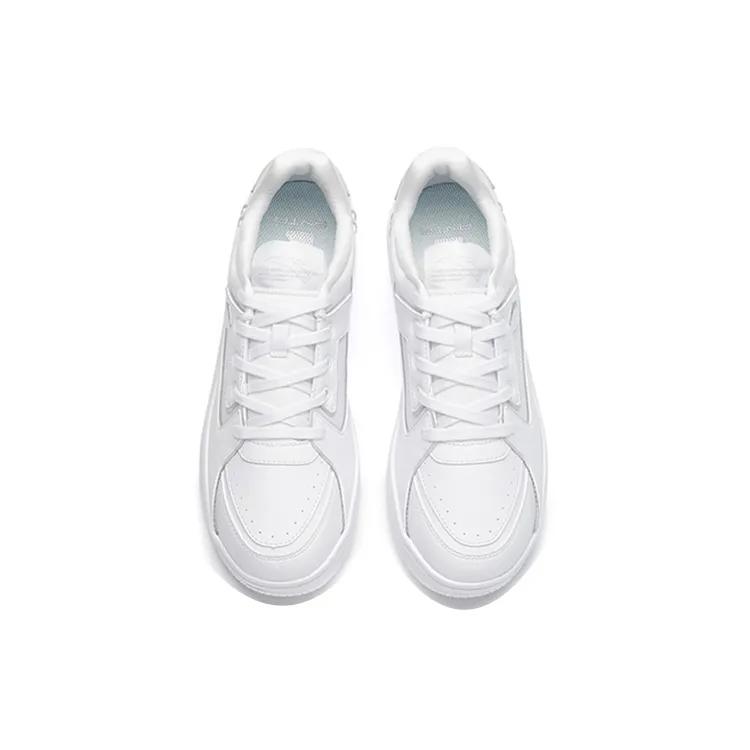 Anta Life Collection Platform Slip Resistant Low top Skateboard Shoes Men's White Silver (Unisex) Skate Shoes 912218066 2