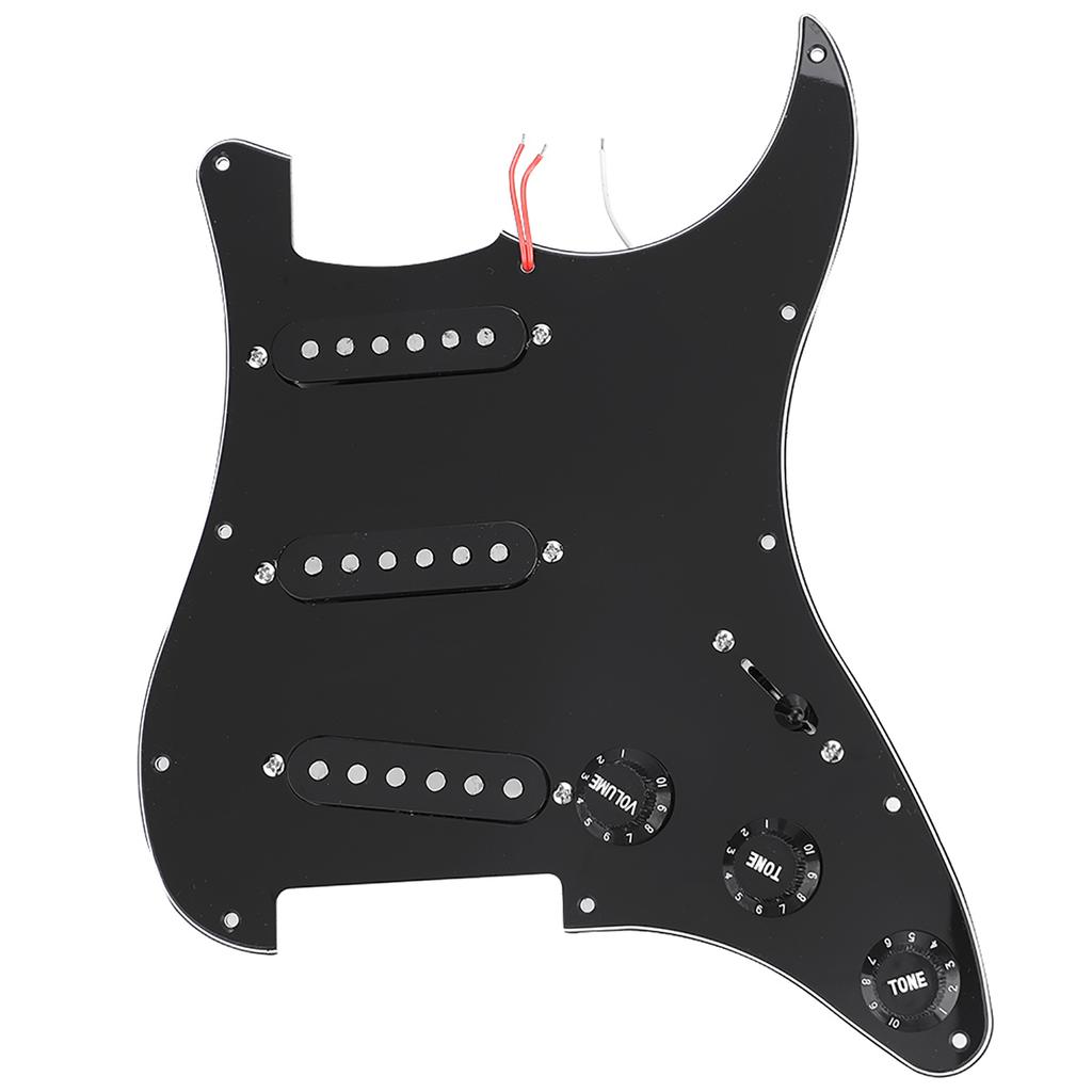 1 Set DIY Electric Guitar Kits Pickguard Back Cover Bridge System for ST Style Guitars
