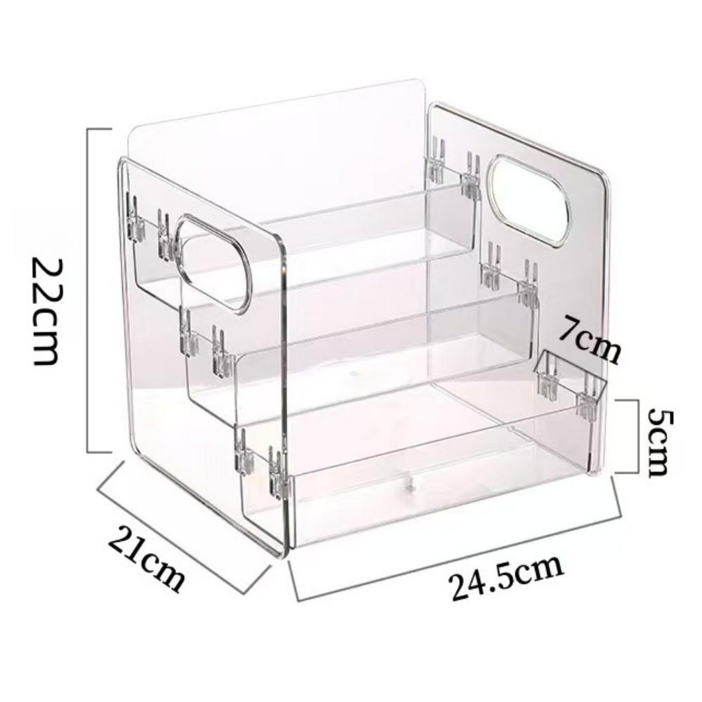 Luxury Desktop Organizer for Cosmetics & Perfumes - Tiered Display Stand with Slanted Storage