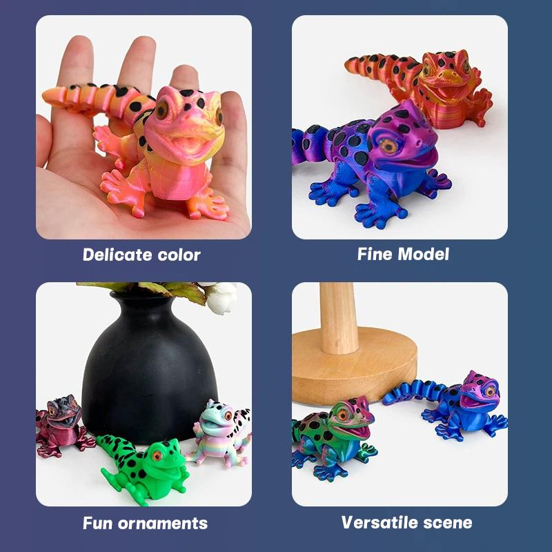 Multi-joint Movable 3D Printed Animals Mini Cute Sensory Toy Funny Home Accessories Kids Gift