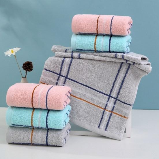 Bath Towel Ultra Soft Strong Water Absorption Fluffy Texture Family Pure Cotton Towel for Home