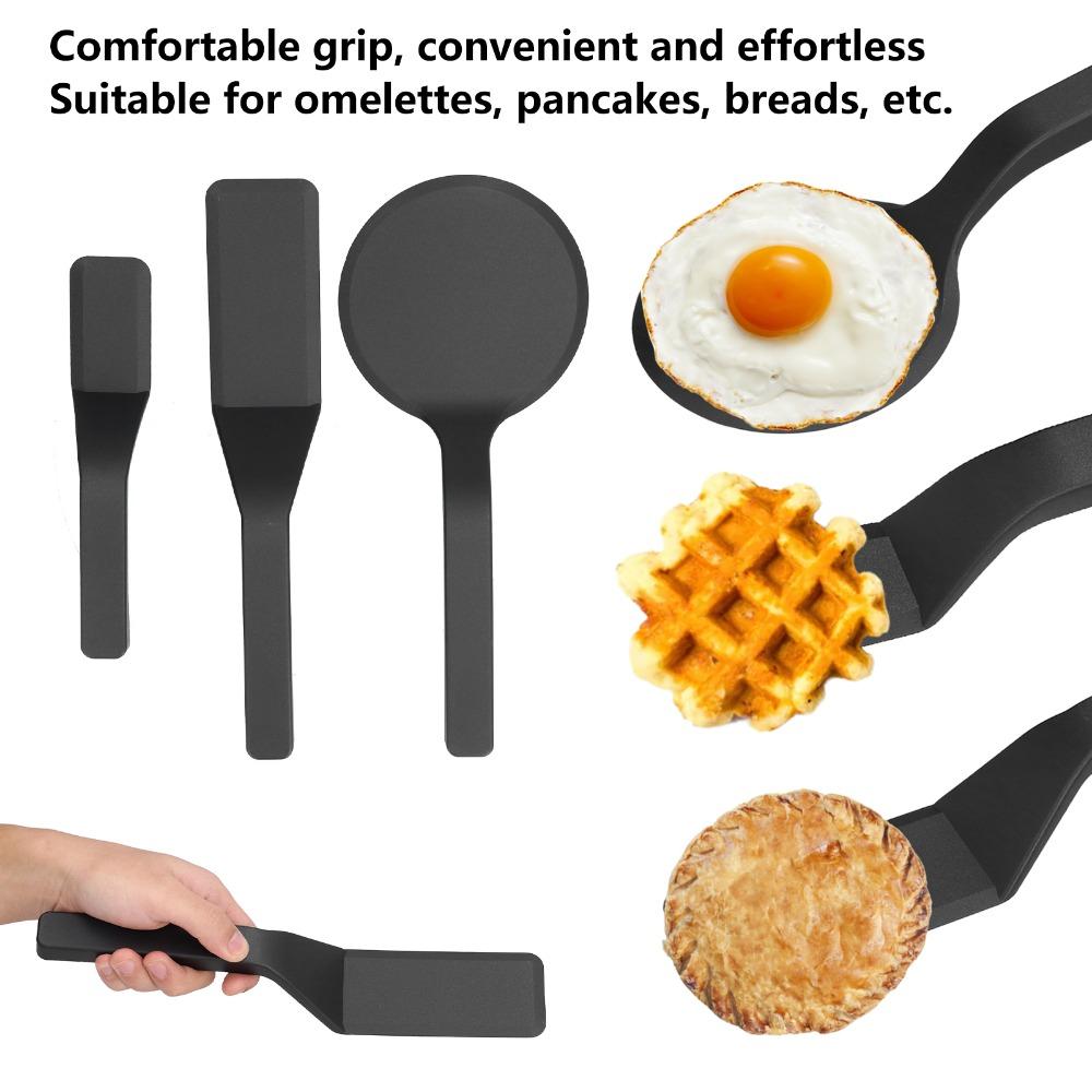 3 Piece Set Easy To Use Nylon Scraper Heat Resistant Spatula Scraper Spatula Set  Frying Eggs