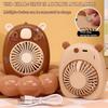 Solid Color Cute Capybara Fan Creative USB Mini Fan Simple Cartoon Handheld Fan  Camping