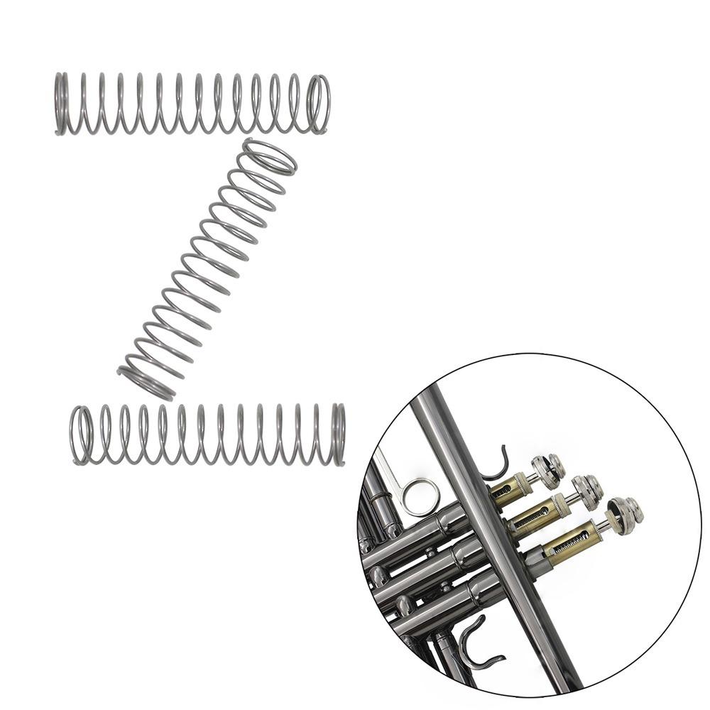 3PCS Silver Piston Valve Spring Metal Trumpet Piston Spring Trumpet Maintenance