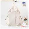 Schoolbag New Simple Men's and Women's Backpack Large Capacity Fashion School Bag Girls Junior High School Student Bag Lightweight Casual Backpack