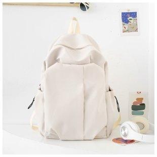 Schoolbag New Simple Men's and Women's Backpack Large Capacity Fashion School Bag Girls Junior High School Student Bag Lightweight Casual Backpack