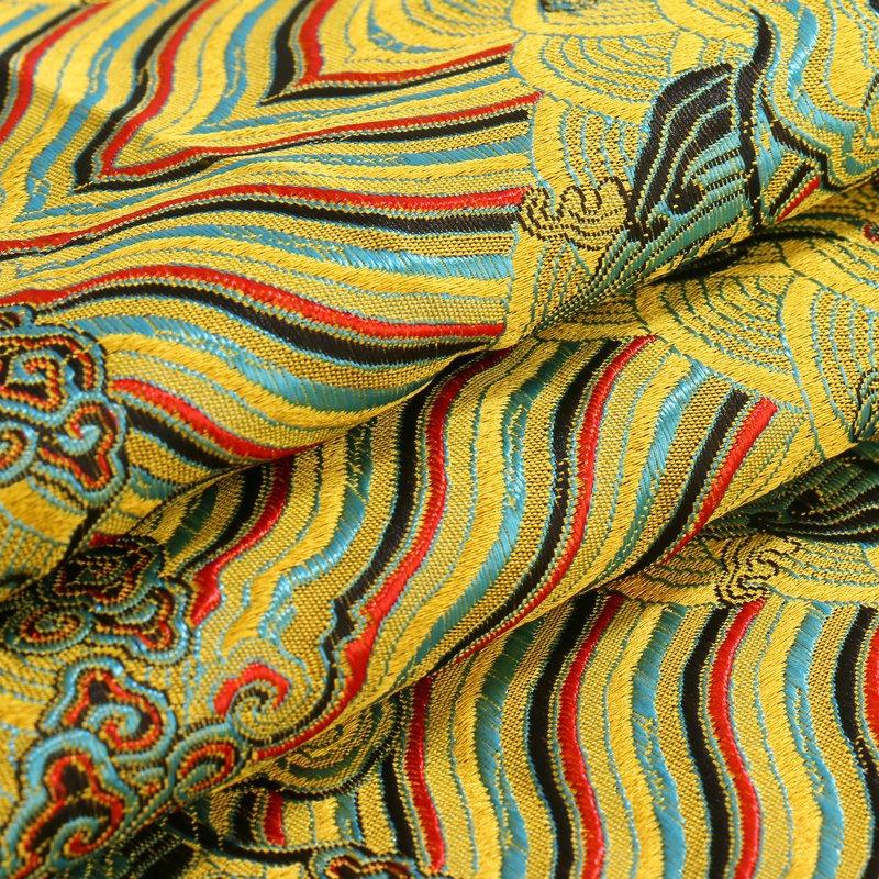 Ancient Style Silk Satin Fabric for Traditional Chinese Tang Suit Cheongsam Embroidered Hanfu Material Handcraft Packaging Cloth