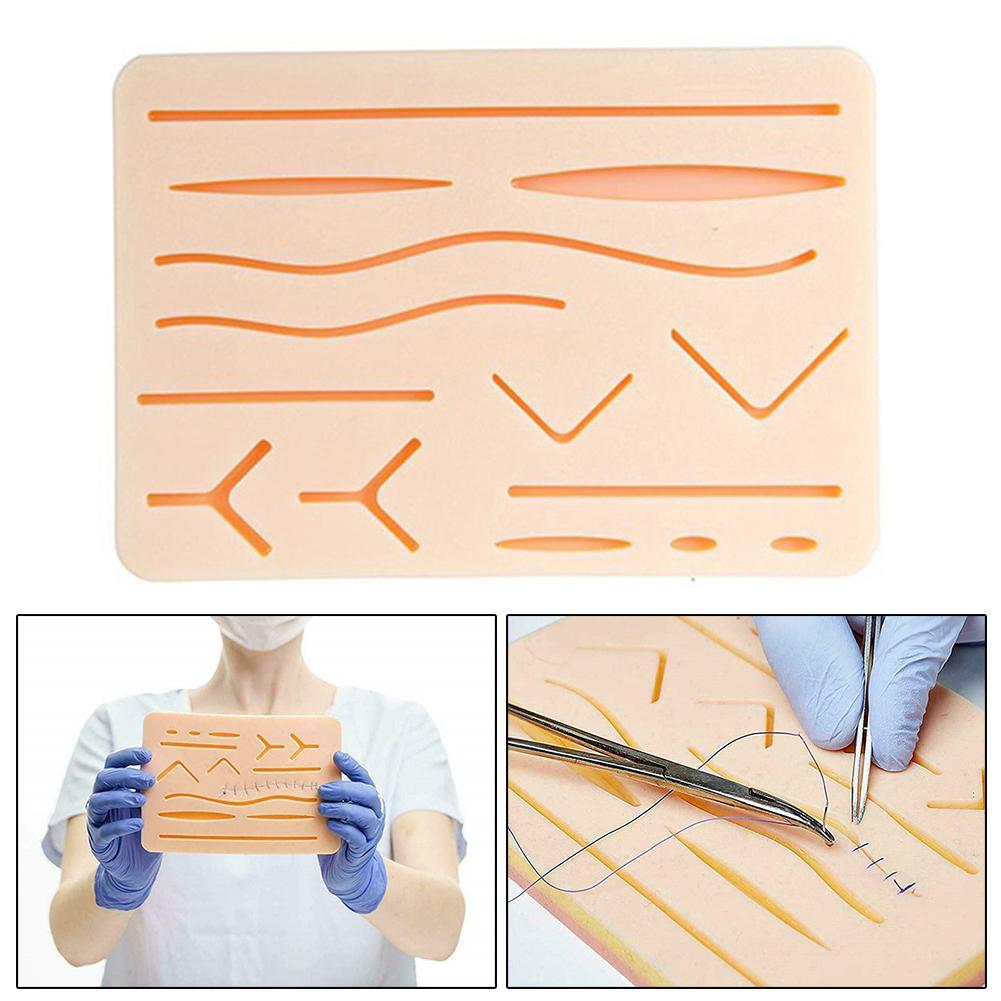 Skin Suture Operate Practice Model Reusable Skin Traumatic Suture Training Pad for Medical Student Suturing Exams Props