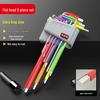 Colored Hex Wrench and Screwdriver Set - 6-Point, Multifunctional Tool with Extended Keys