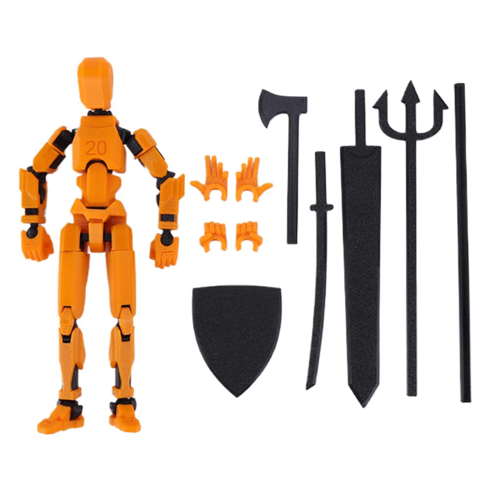 3D Printed Mannequin Toy 20cm Multi-Jointed Robot Multi-Articular Action Figures Full Body Activity Robot for Kids Adults