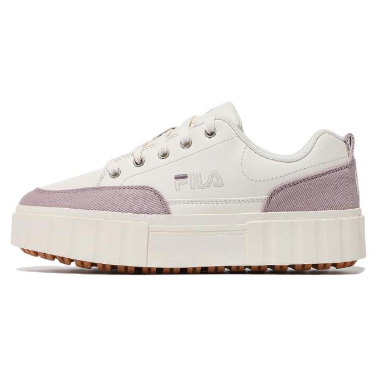 

FILA Sand Blast Row Leather Low top Sports Casual Shoes Women s White Pink Korean Style 1TM01563E_151 39