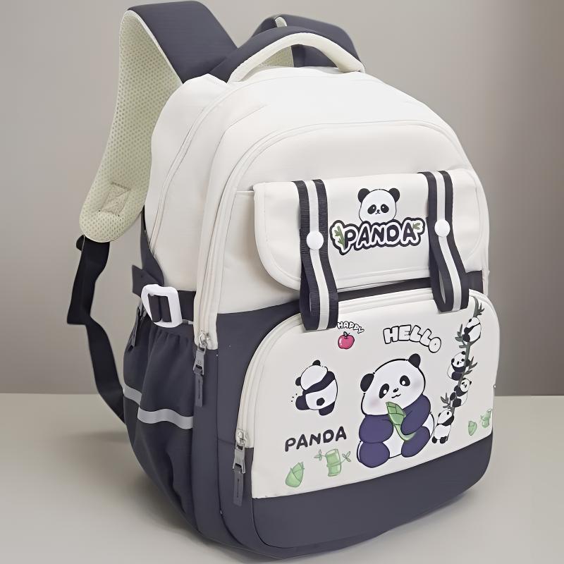 Canvas Kuromi & My Melody Water-Resistant School Backpack for 1st-3rd Grade Students