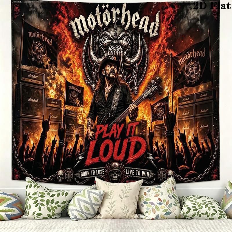 Tapestry Motorhead Estetyczna Dekoracja Ścienna Drukowany Materiał Koc Dekoracyjne Tapiserie do Sypialni Salonu Wystrój Domu