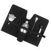 Canvas Material Cocktail Set Bag Portable Design Folding Roll Mixology Bag Strap Handle Multifunction Design Bar Kit Bag